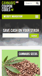 Mobile Screenshot of cannabiscouponcodes.com